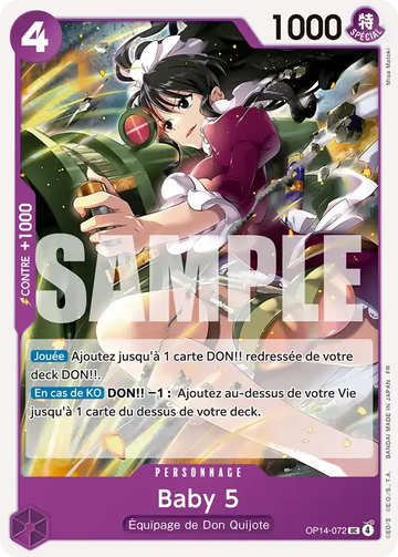Carte One Piece Baby 5 OP14-072 - Les Sept de la Mer d'Azur