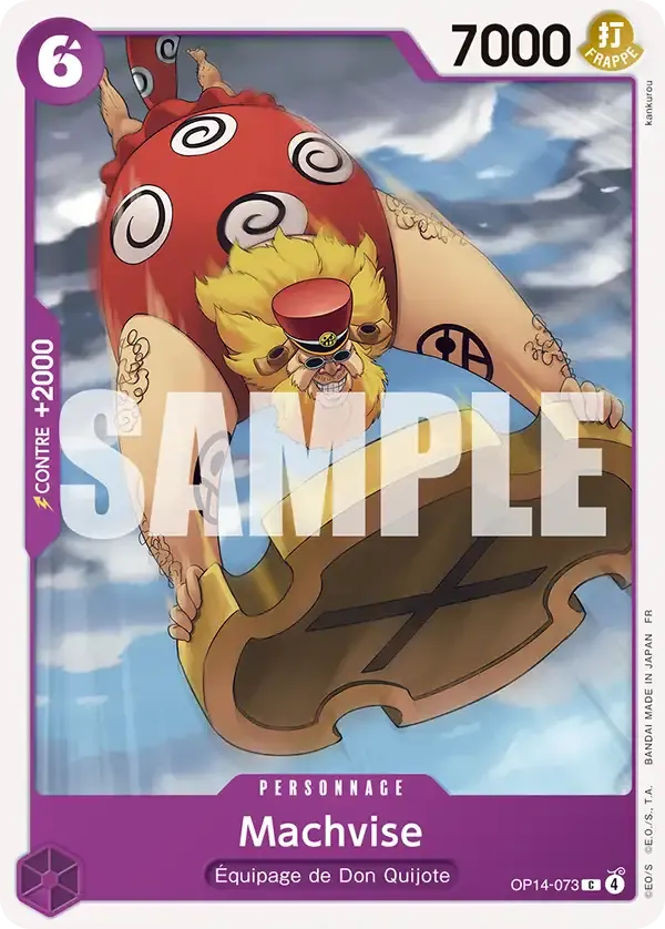 Carte One Piece Machvise - FR OP14-073 CO Les Sept de la mer d’Azur Neuf FR LorenZone