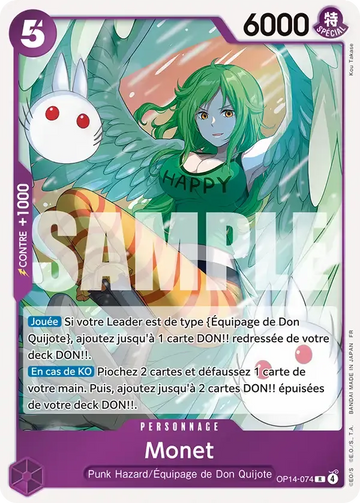 Carte One Piece Monet OP14-074 - Les Sept de la Mer d'Azur