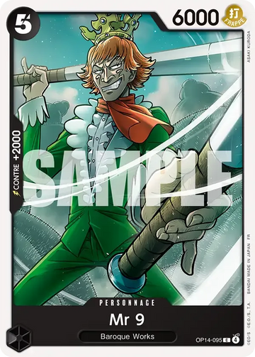Carte One Piece Mr 9 OP14-095 - Les Sept de la Mer d'Azur