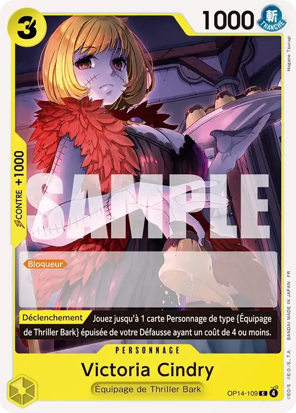 Carte One Piece Victoria Cindry - FR OP14-109 CO Les Sept de la mer d’Azur Neuf FR LorenZone