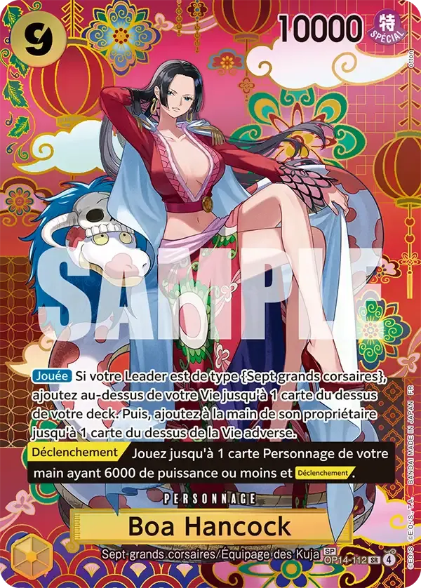 Carte One Piece Boa Hancock V3 - FR OP14-112 SPE Les Sept de la mer d’Azur Neuf FR LorenZone