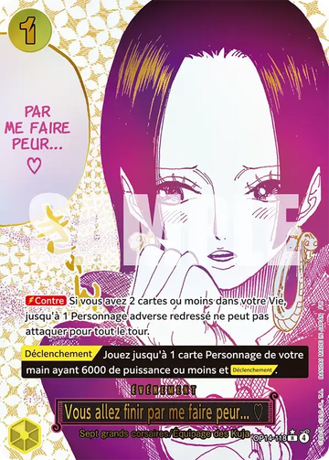 Carte One Piece Vous allez finir par me faire peur... ♡ OP14-118 V2 - Les Sept de la Mer d'Azur