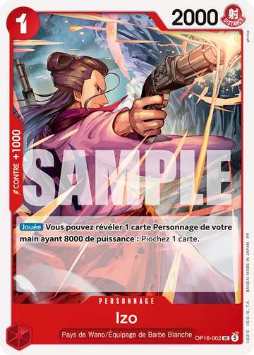 Carte One Piece Izo OP16-002 V1 - L'Heure de la Bataille Décisive