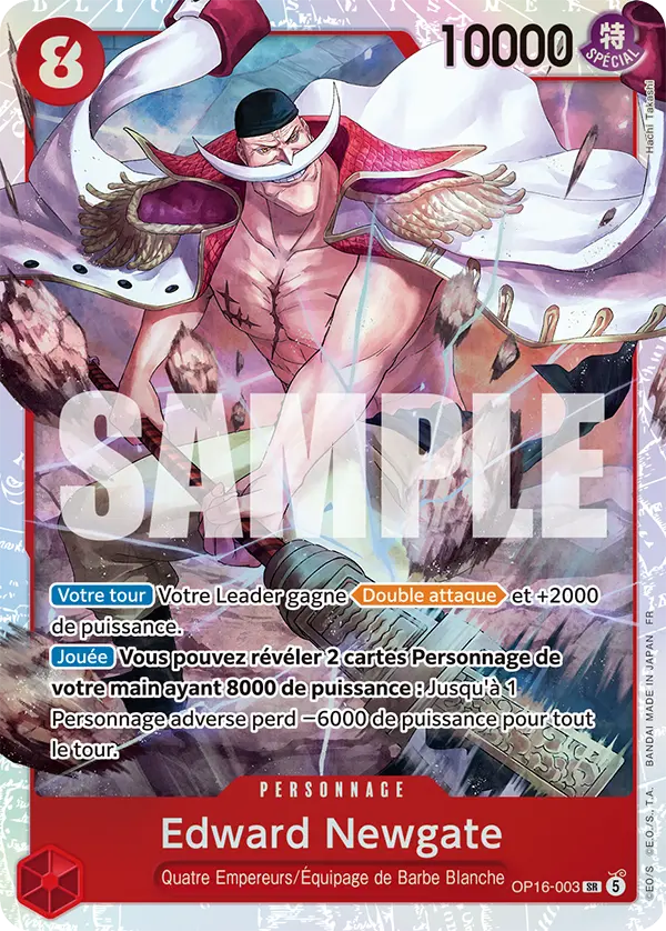 Carte One Piece OP16-003 Edward Newgate