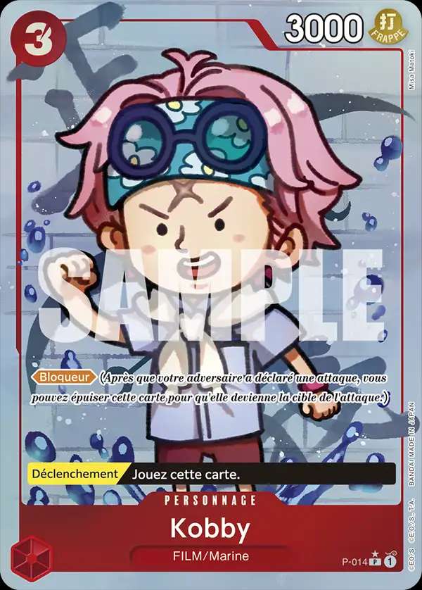 Carte One Piece Kobby V3 P-014 P The Best Neuf FR LorenZone