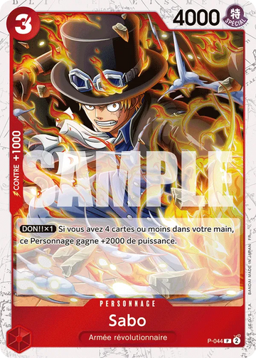Carte One Piece Sabo P-044 V2 - The Best Vol.2