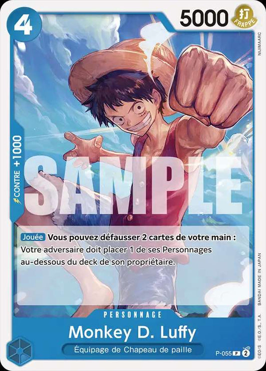 Carte One Piece Monkey D. Luffy V1 P-055 P The Best Neuf FR LorenZone