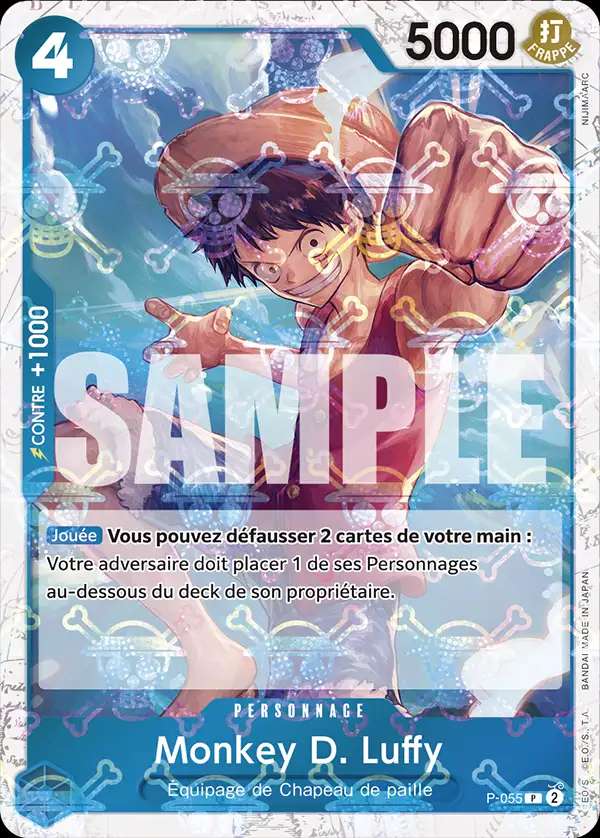 Carte One Piece Monkey D. Luffy V2 P-055 P The Best Neuf FR LorenZone