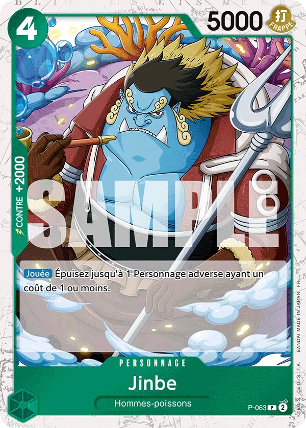Carte One Piece P-063 Jinbe V2 | LorenZone