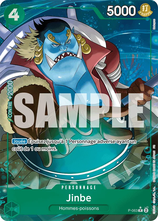 Carte One Piece P-063 Jinbe V3 | LorenZone