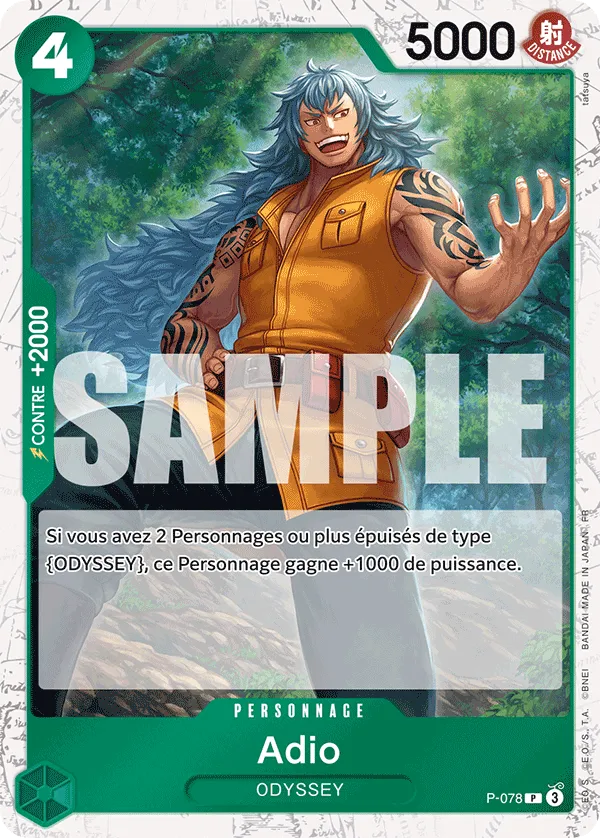 Carte One Piece P-078 Adio V2 | LorenZone