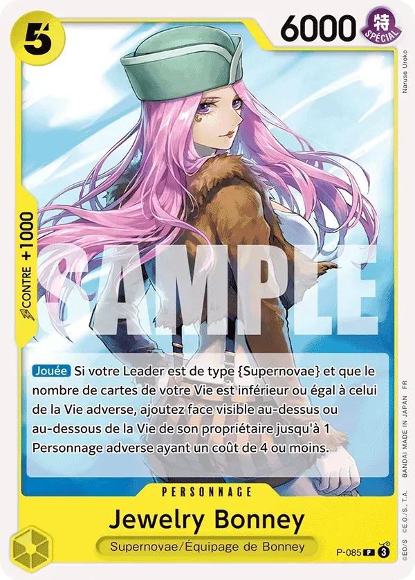 Carte One Piece Jewerly Bonney V1 - PRB02 - FR P-085 Promo The Best Vol.2 Neuf FR LorenZone