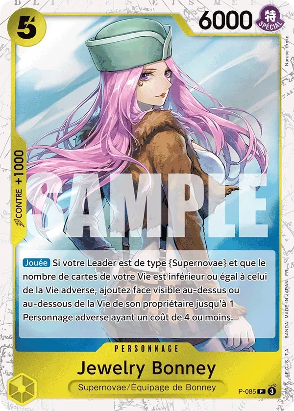 Carte One Piece Jewerly Bonney V2 - PRB02 - FR P-085 Promo Foil The Best Vol.2 Neuf FR LorenZone