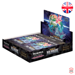 Display Palworld Official Card Game Dawn of Palpagos BP01 édition 1 misprint Palword, 12 boosters, anglais, LorenZone