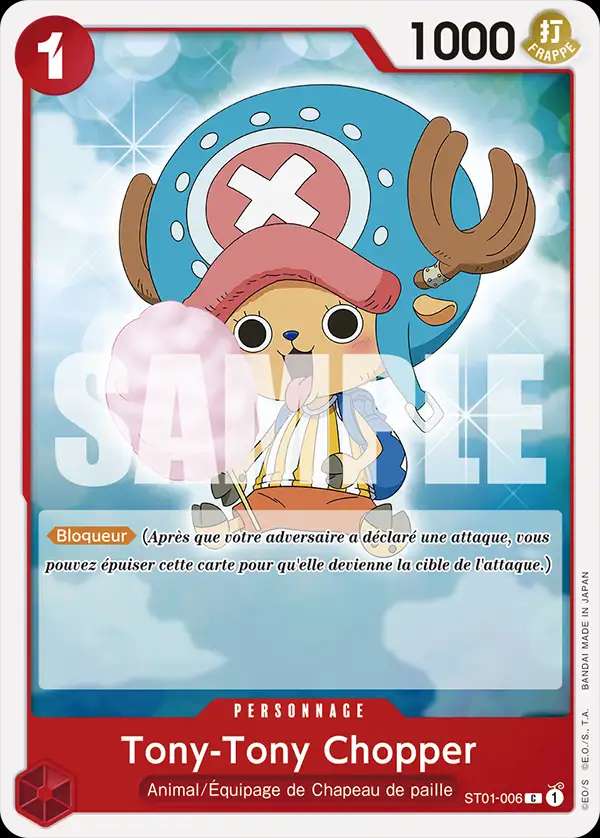 Carte One Piece Tony-Tony Chopper V1 ST01-006 C The Best Neuf FR LorenZone
