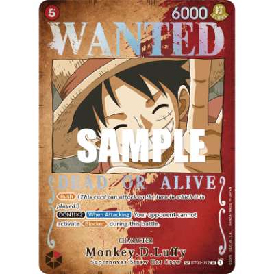 Carte One Piece Monkey.D.Luffy SC OP03 ST01-012 SR Pillars Of Strength Neuf EN LorenZone