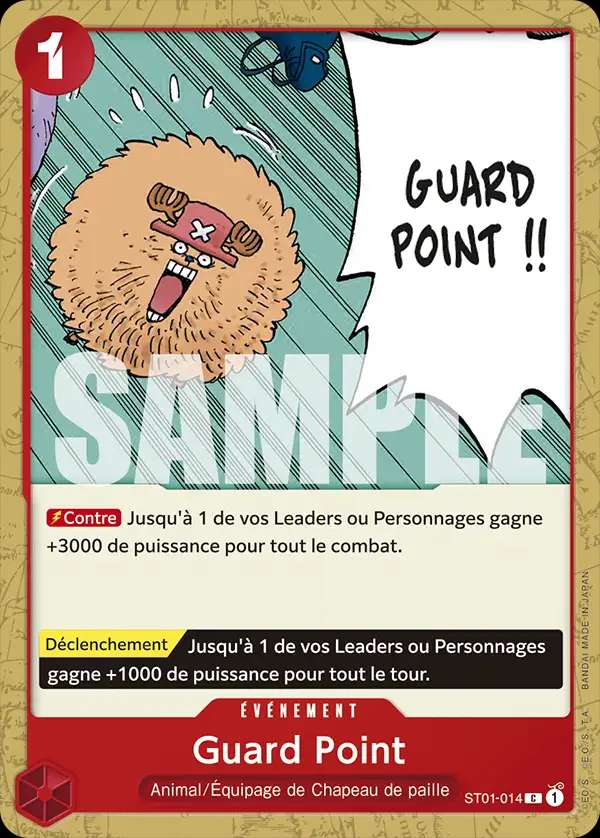 Carte One Piece Guard Point V1 ST01-014 C The Best Neuf FR LorenZone