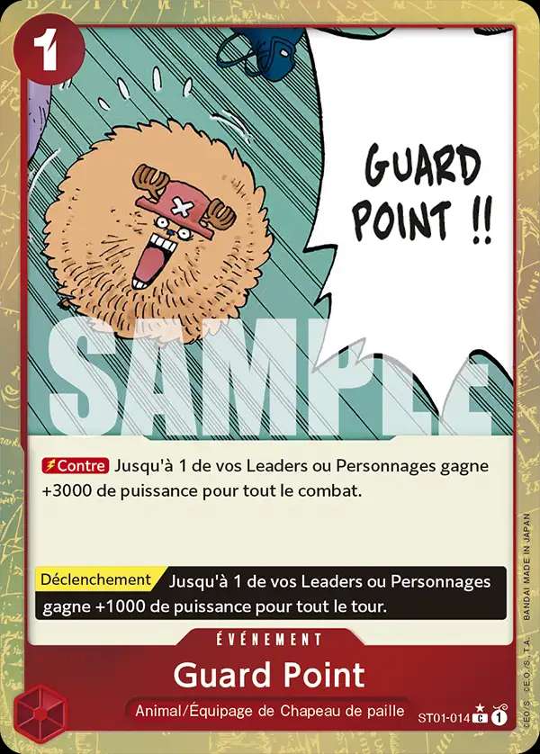 Carte One Piece Guard Point V3 ST01-014 C The Best Neuf FR LorenZone