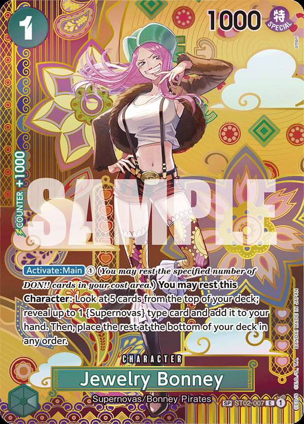 Carte One Piece Jewelry Bonney SC OP08 ST02-007 C Two Legends Neuf EN LorenZone
