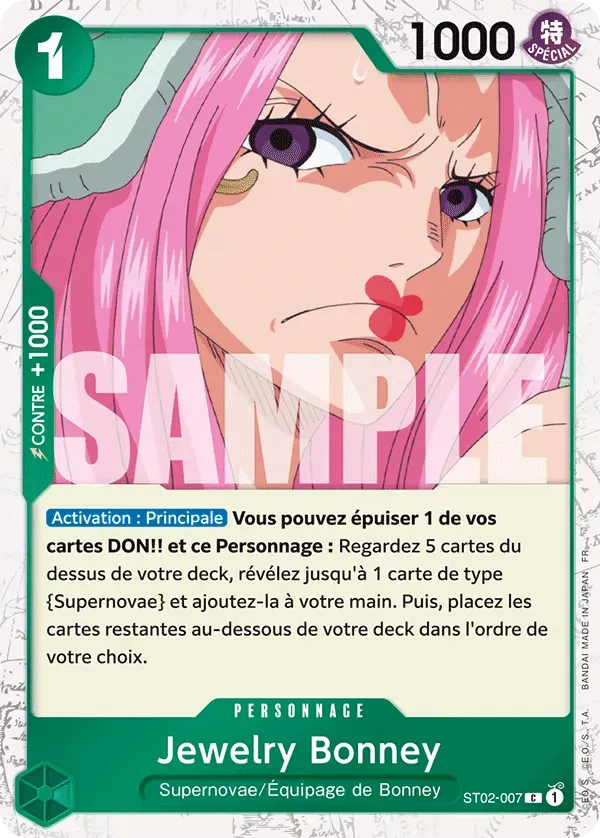 Carte One Piece Jewerly Bonney V2 - PRB02 - FR ST02-007 Commune Foil The Best Vol.2 Neuf FR LorenZone