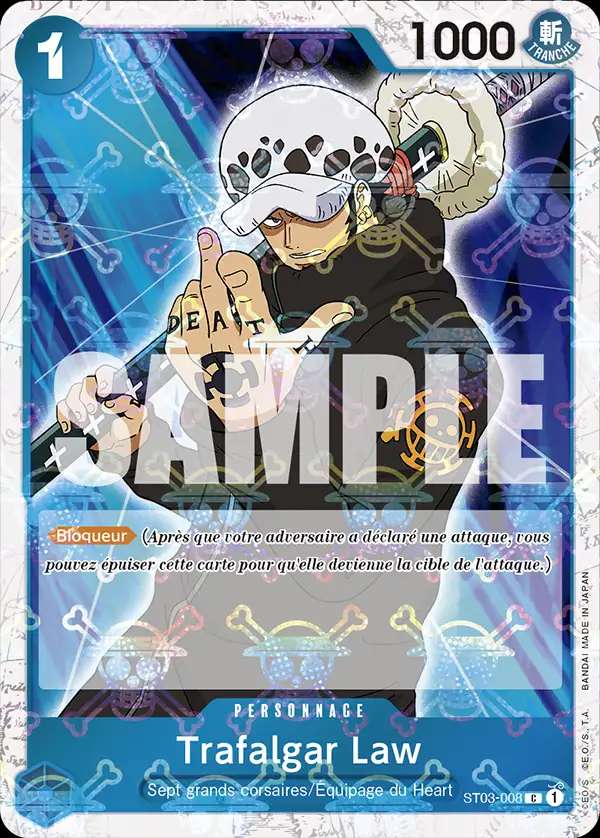 Carte One Piece Trafalgar Law V2 ST03-008 C The Best Neuf FR LorenZone