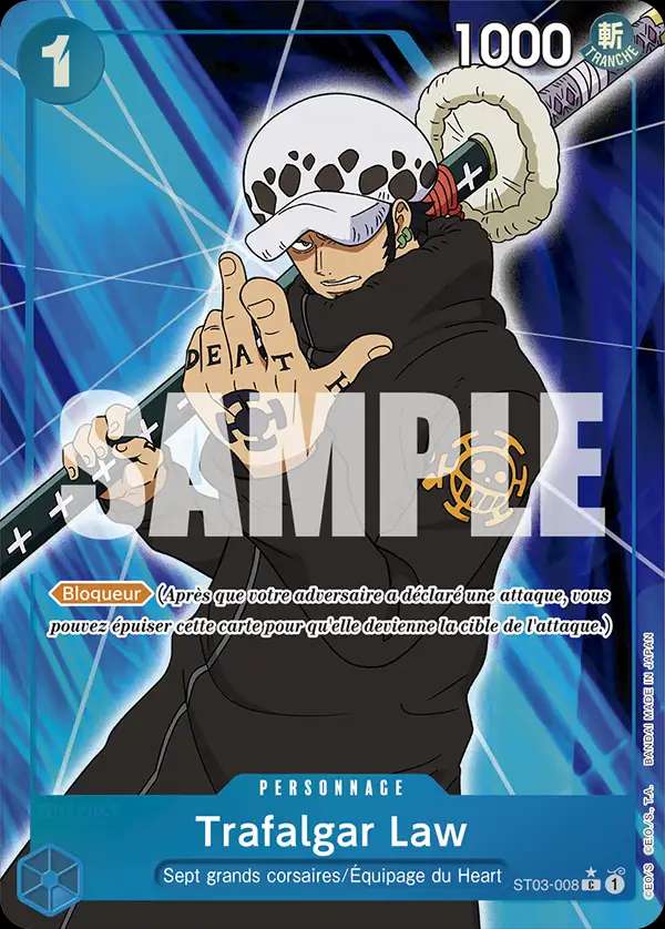 Carte One Piece Trafalgar Law V3 ST03-008 C The Best Neuf FR LorenZone