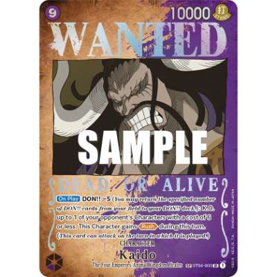 Carte One Piece Kaido SC OP03 ST04-003 SR Pillars Of Strength Neuf EN LorenZone