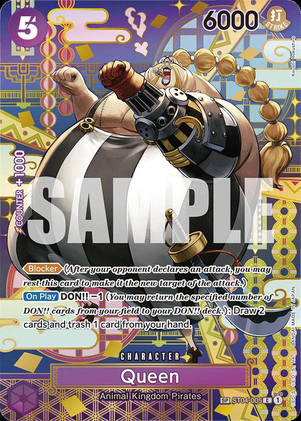 Carte One Piece Queen SC OP08 ST04-005 C Two Legends Neuf EN LorenZone