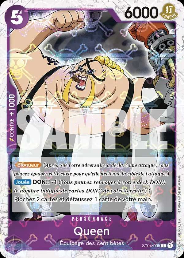 Carte One Piece Queen V2 ST04-005 C The Best Neuf FR LorenZone