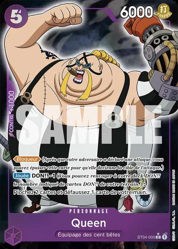 Carte One Piece Queen V3 ST04-005 C The Best Neuf FR LorenZone