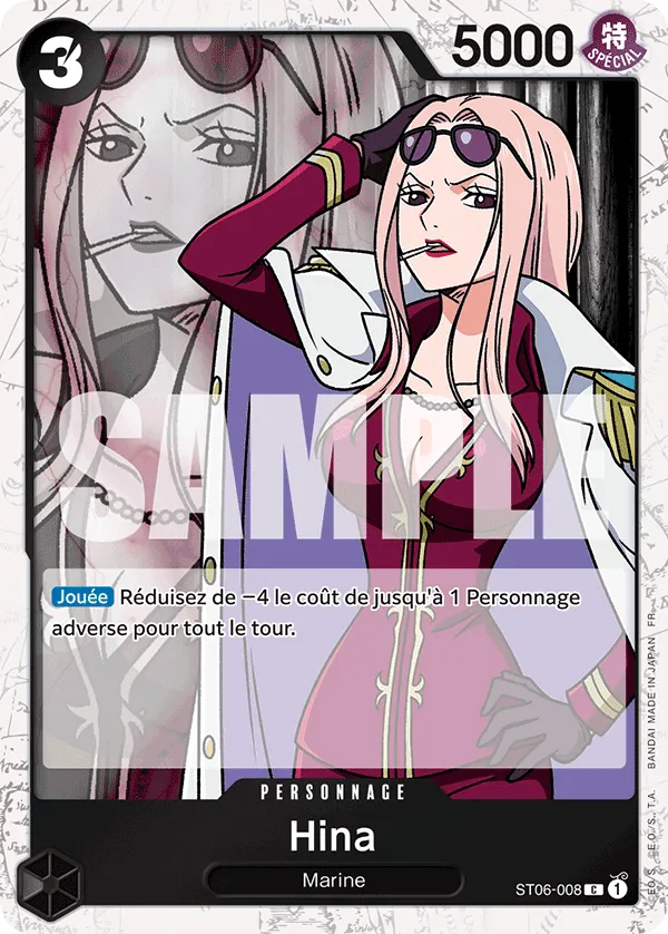 Carte One Piece ST06-008 Hina V2 | LorenZone