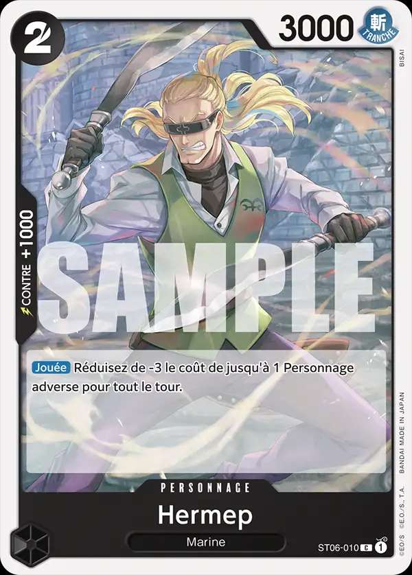 Carte One Piece Hermep V1 ST06-010 C The Best Neuf FR LorenZone