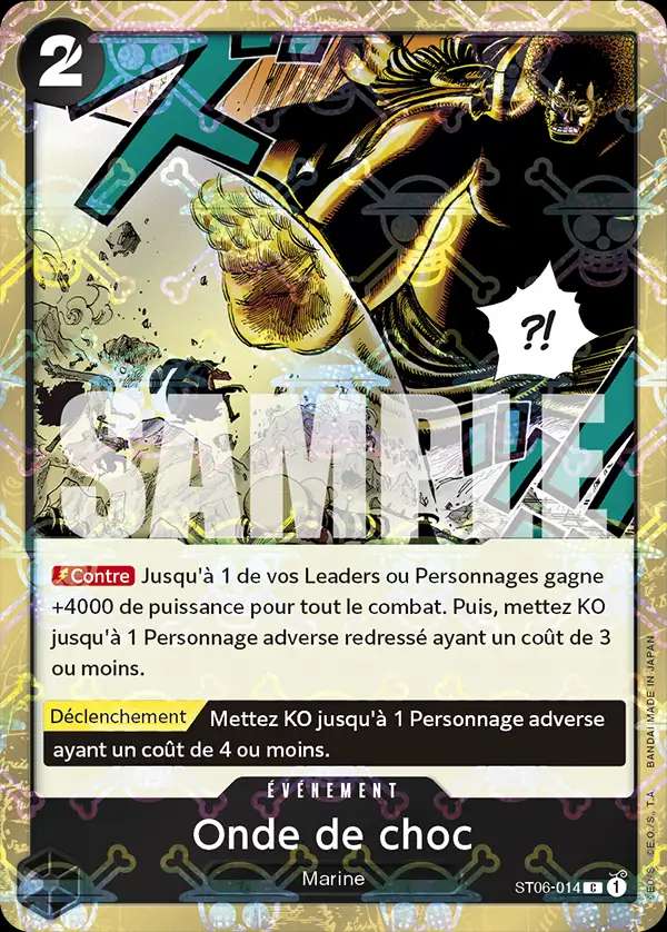 Carte One Piece Onde de choc V2 ST06-014 C The Best Neuf FR LorenZone