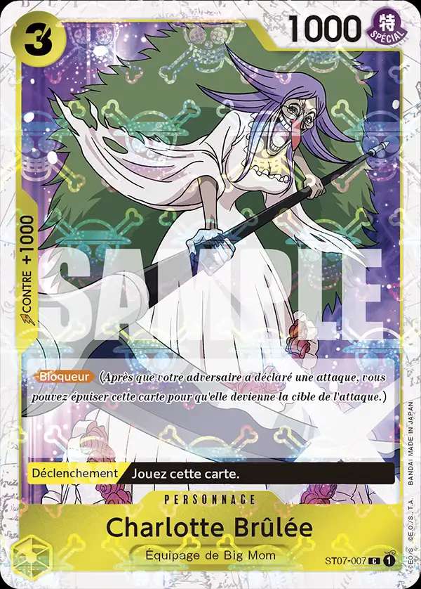 Carte One Piece Charlotte Brûlée V2 ST07-007 C The Best Neuf FR LorenZone