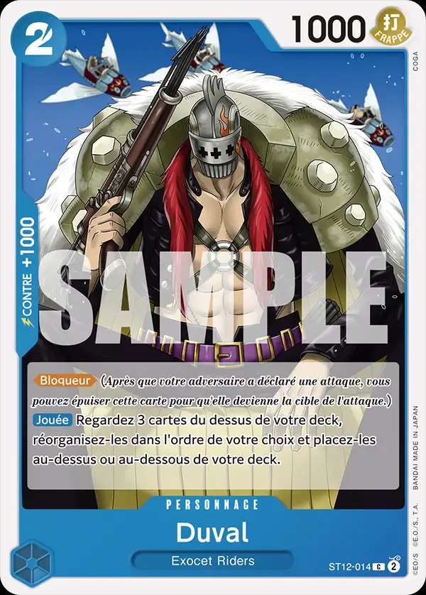 Carte One Piece Duval V1 ST12-014 C The Best Neuf FR LorenZone