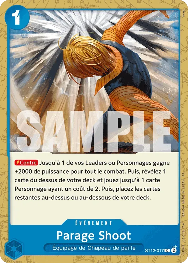 Carte One Piece Parage Shoot V1 - PRB02 - FR ST12-017 Commune The Best Vol.2 Neuf FR LorenZone