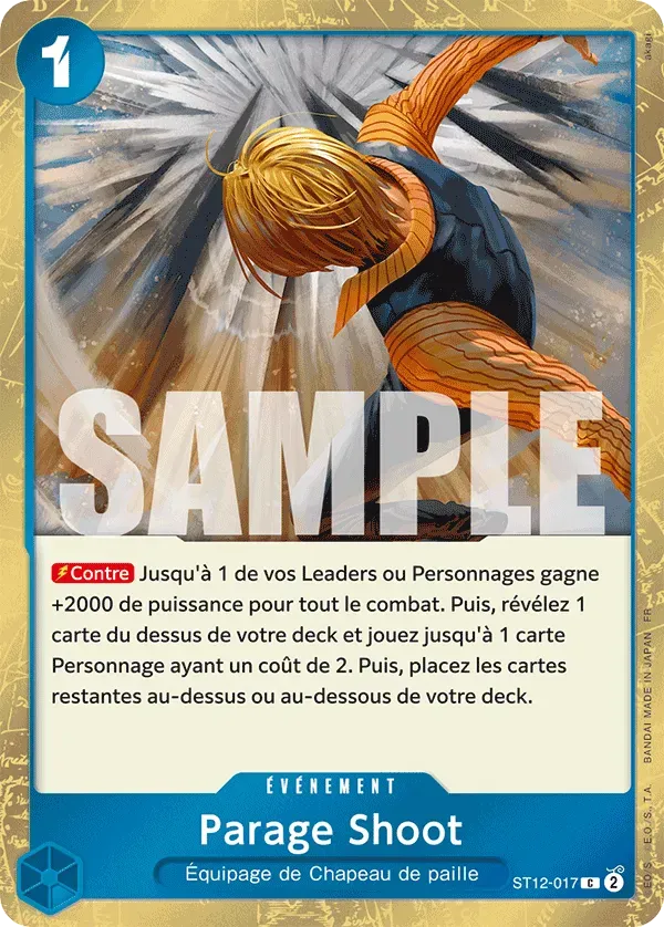 Carte One Piece Parage Shoot V2 - PRB02 - FR ST12-017 Commune Foil The Best Vol.2 Neuf FR LorenZone