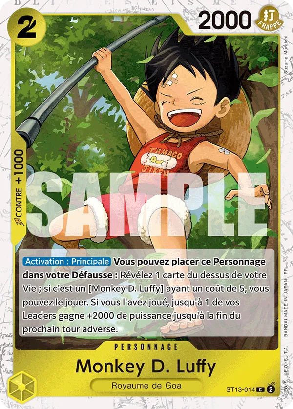 Carte One Piece ST13-014 Monkey D. Luffy V2 | LorenZone