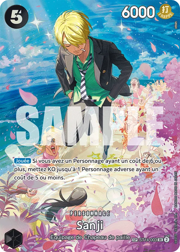 Carte One Piece Sanji - FR ST14-003 SPE-R Sang Royal Neuf FR LorenZone