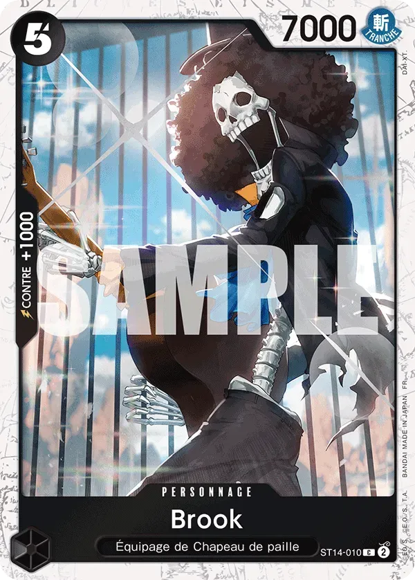 Carte One Piece Brook V2 - PRB02 - FR ST14-010 Commune Foil The Best Vol.2 Neuf FR LorenZone