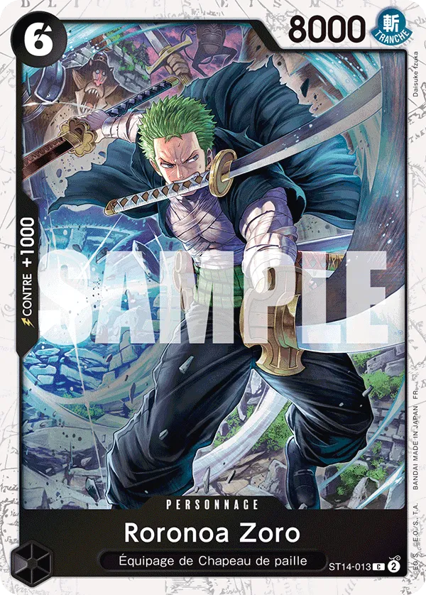 Carte One Piece ST14-013 Roronoa Zoro V2 | LorenZone