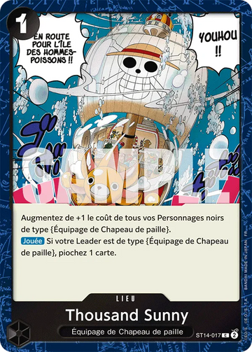 Carte One Piece Thousand Sunny ST14-017 V2 - The Best Vol.2