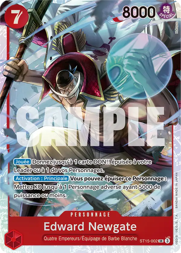 Carte One Piece ST15-002 Edward Newgate V1 | LorenZone