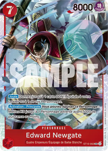Carte One Piece Edward Newgate ST15-002 V1 - The Best Vol.2