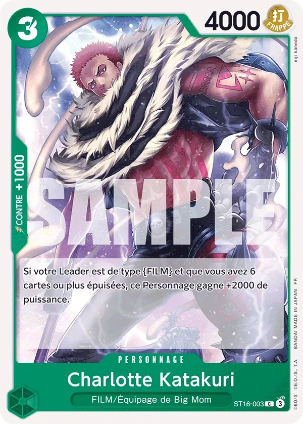 Carte One Piece Charlotte Katakuri V1 - PRB02 - FR ST16-003 Commune The Best Vol.2 Neuf FR LorenZone