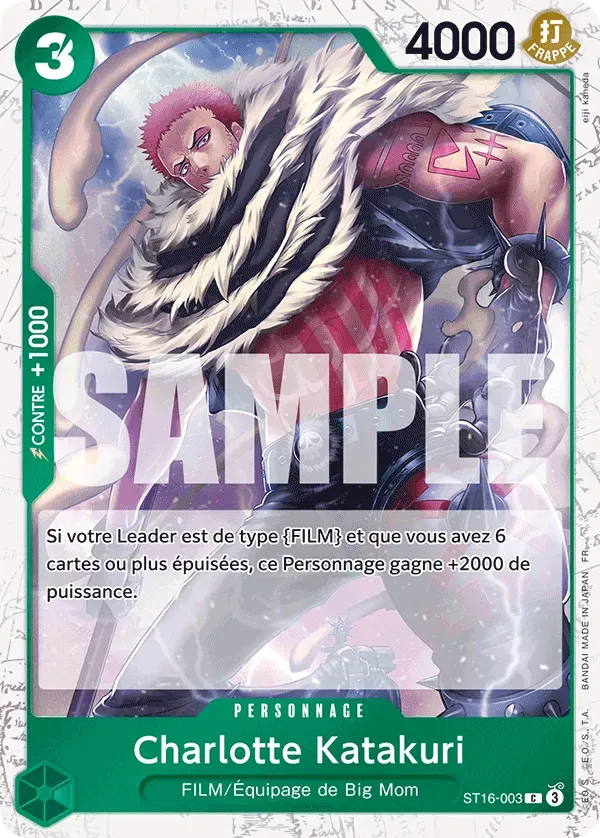 Carte One Piece Charlotte Katakuri V2 - PRB02 - FR ST16-003 Commune Foil The Best Vol.2 Neuf FR LorenZone