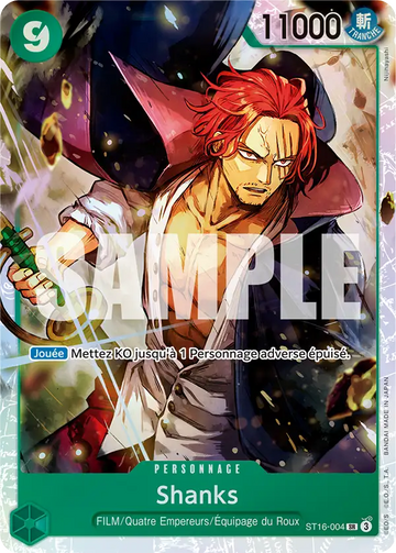 Carte One Piece Shanks ST16-004 V1 - The Best Vol.2