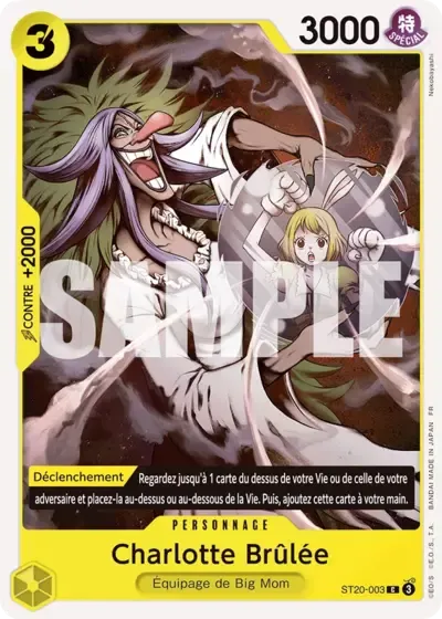Carte One Piece Charlotte Brûlée V1 - PRB02 - FR ST20-003 Commune The Best Vol.2 Neuf FR LorenZone