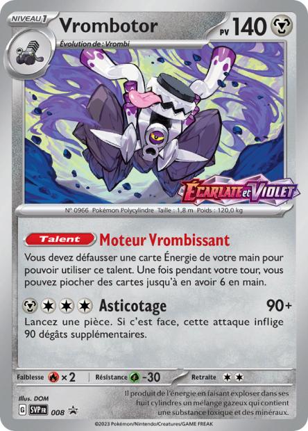 Carte Pokémon Vrombotor SVP008 SV Promo SV SVP Neuf FR LorenZone